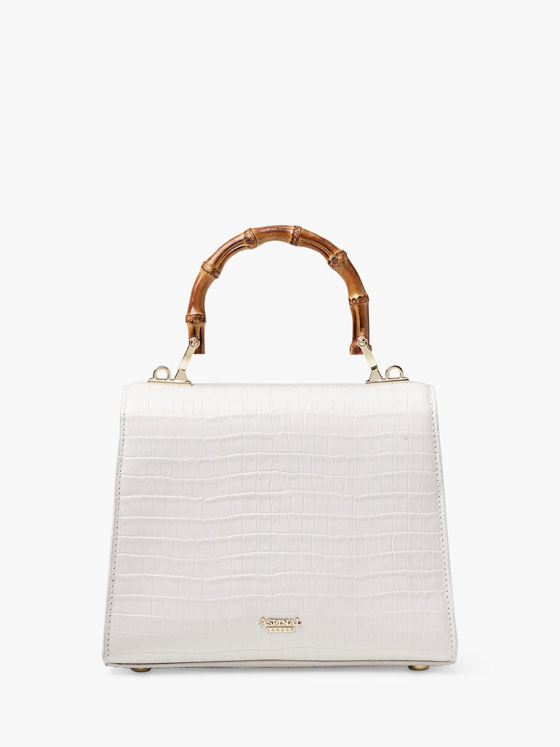 Aspinal of London Mayfair Midi 2.0 Lizard top handle bag, UK version