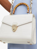 Aspinal of London Mayfair Midi 2.0 Lizard top handle bag, UK version