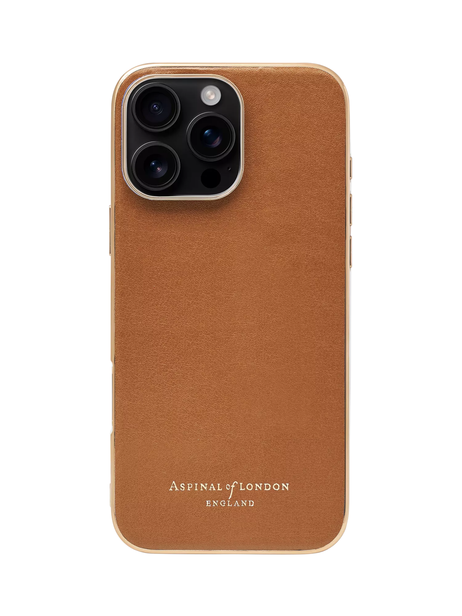 Aspinal of London iPhone 16 Pro Max leather case tan - British product