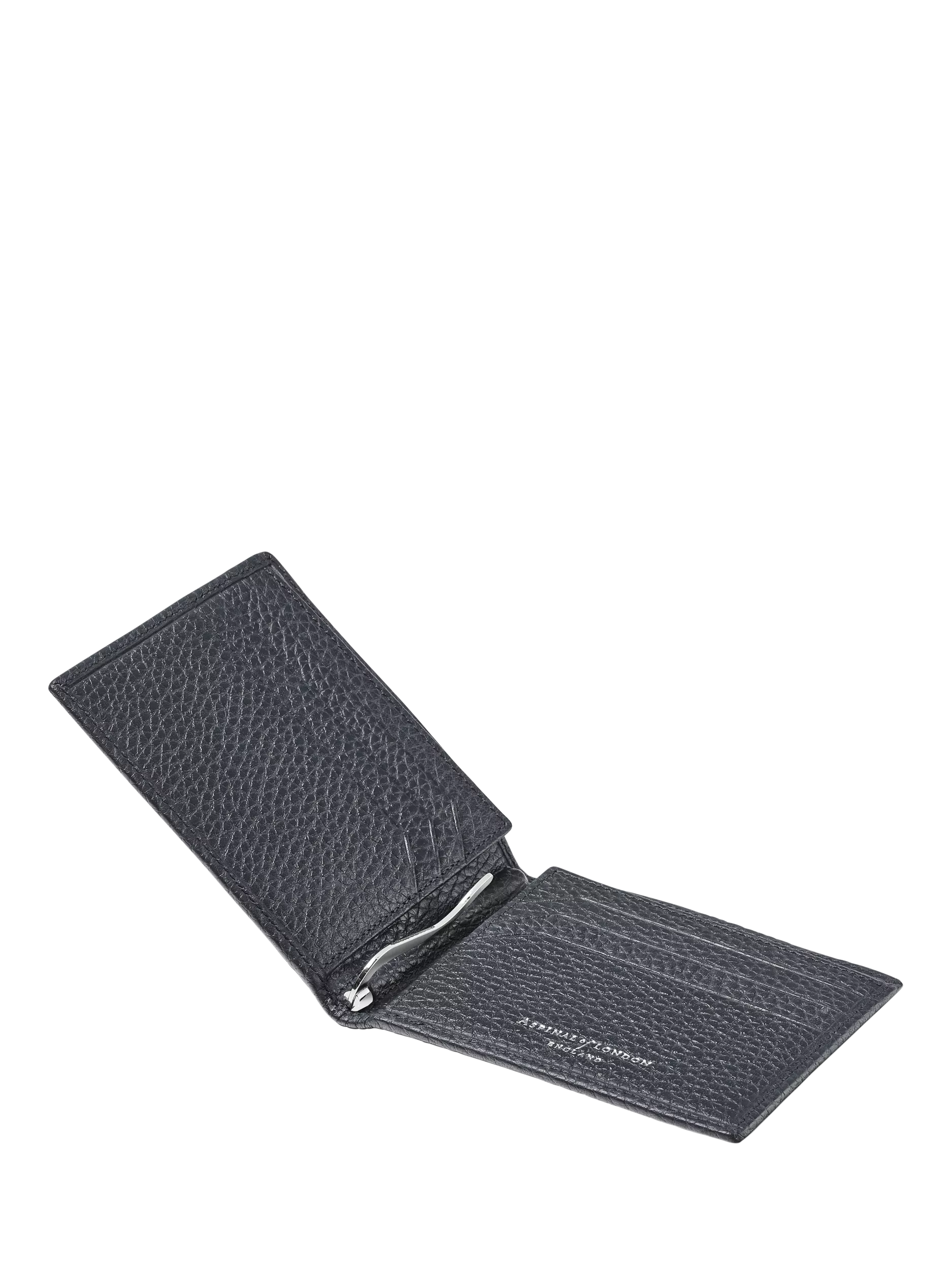 Aspinal of London Navy RFID leather billfold wallet - British product