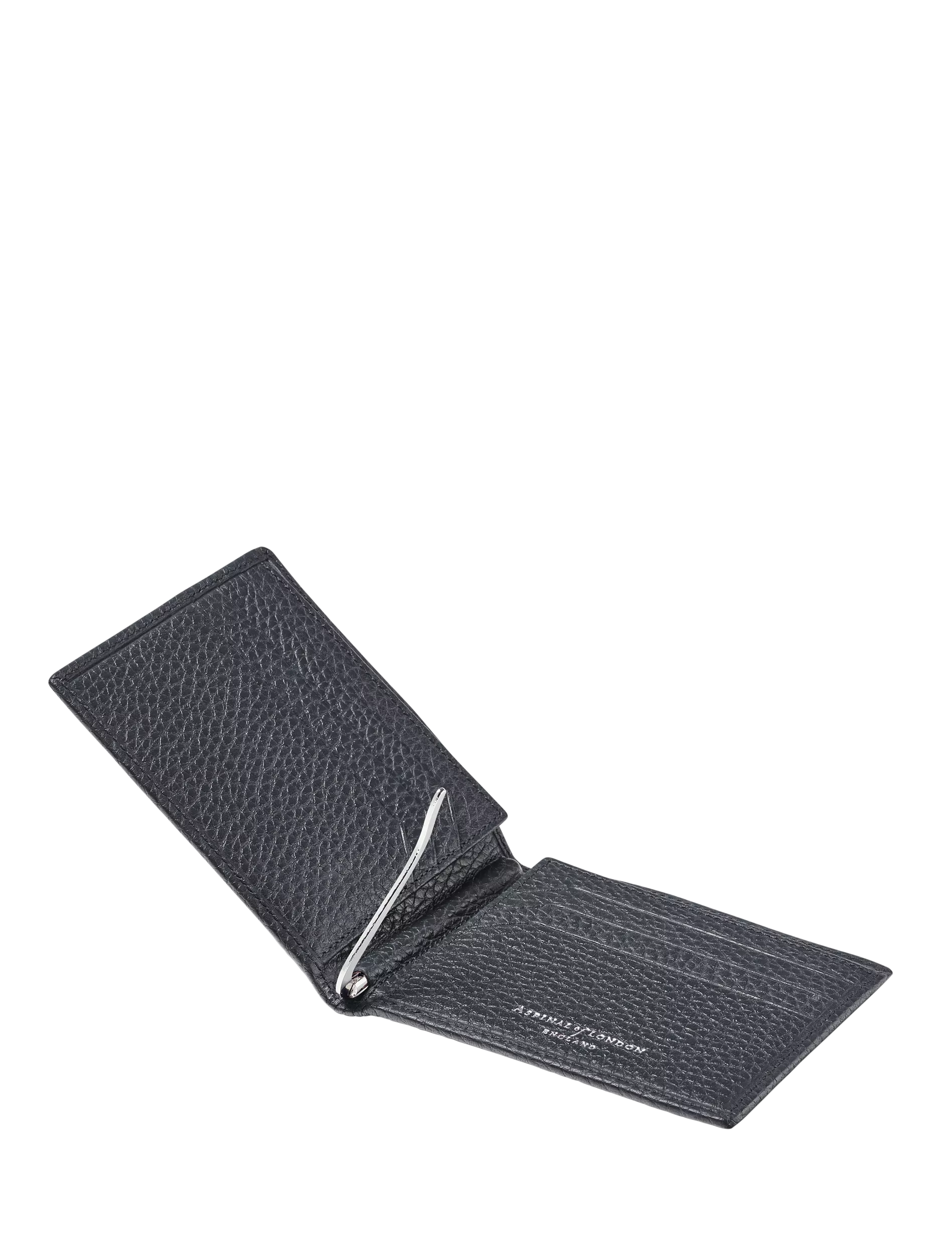 Aspinal of London Navy RFID leather billfold wallet - British product