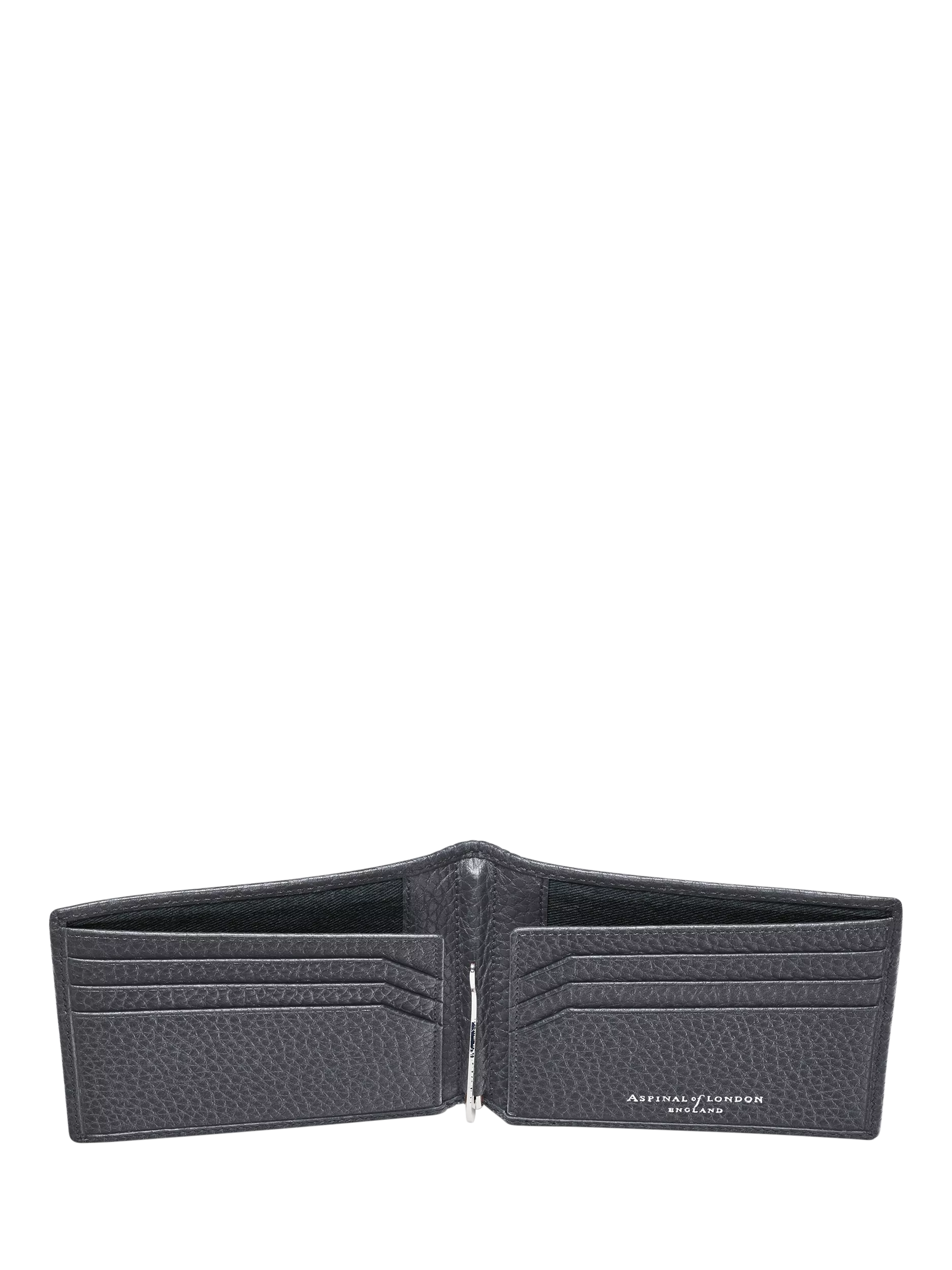 Aspinal of London Navy RFID leather billfold wallet - British product