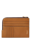 Aspinal of London tan leather travel wallet with zip - British product