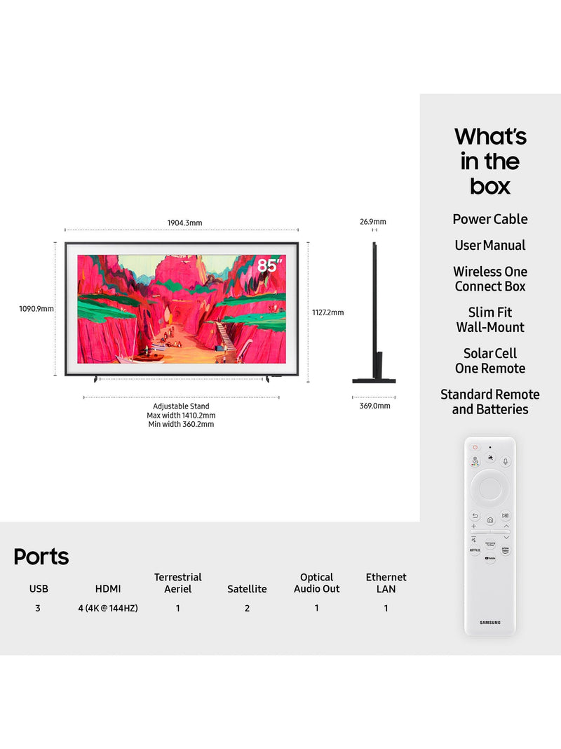 Samsung The Frame Pro Neo QLED TV 85 inch (British brand)
