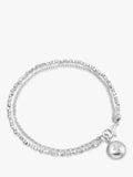 Astley Clarke sterling silver locket bracelet with white sapphire (British brand)