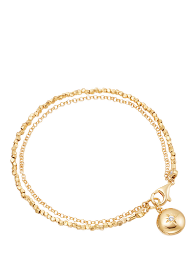John Lewis Astley Clarke Sterling Silver Locket Bracelet 18.5cm- Buy online at McGrocer