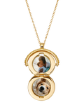 Astley Clarke compass spinner locket necklace gold, imported from the UK
