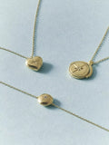 Astley Clarke compass spinner locket necklace gold, imported from the UK