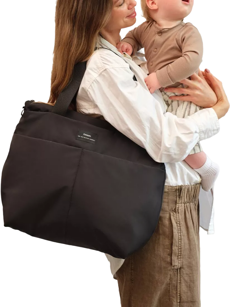 Finnsøn black tote changing bag, UK version