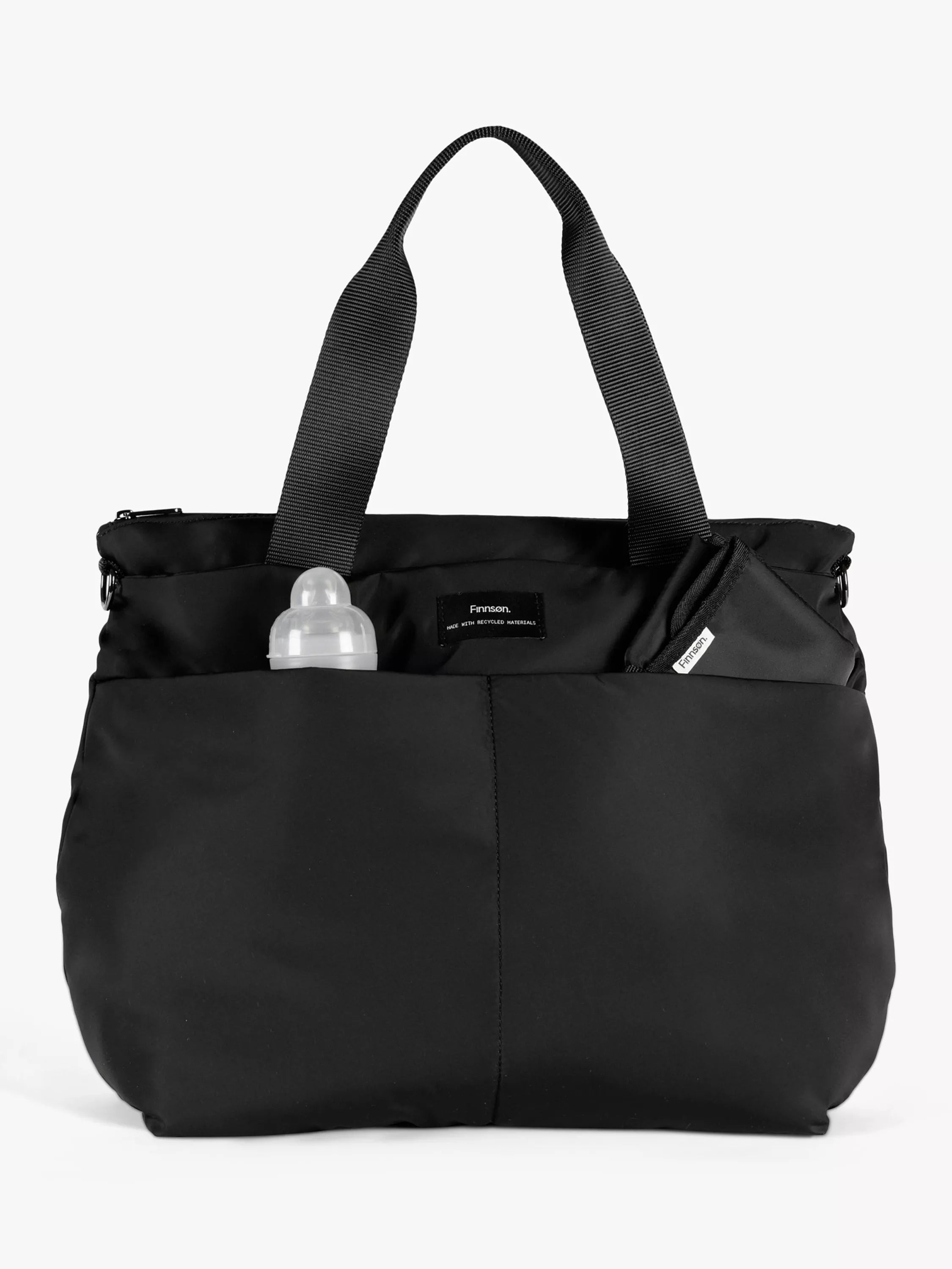 Finnsøn black tote changing bag, UK version
