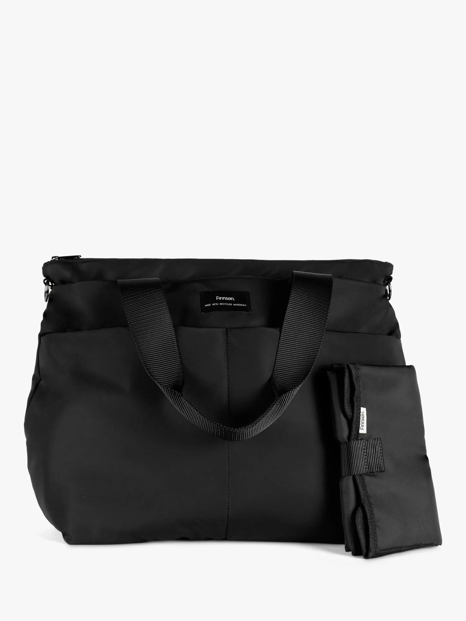Finnsøn black tote changing bag, UK version