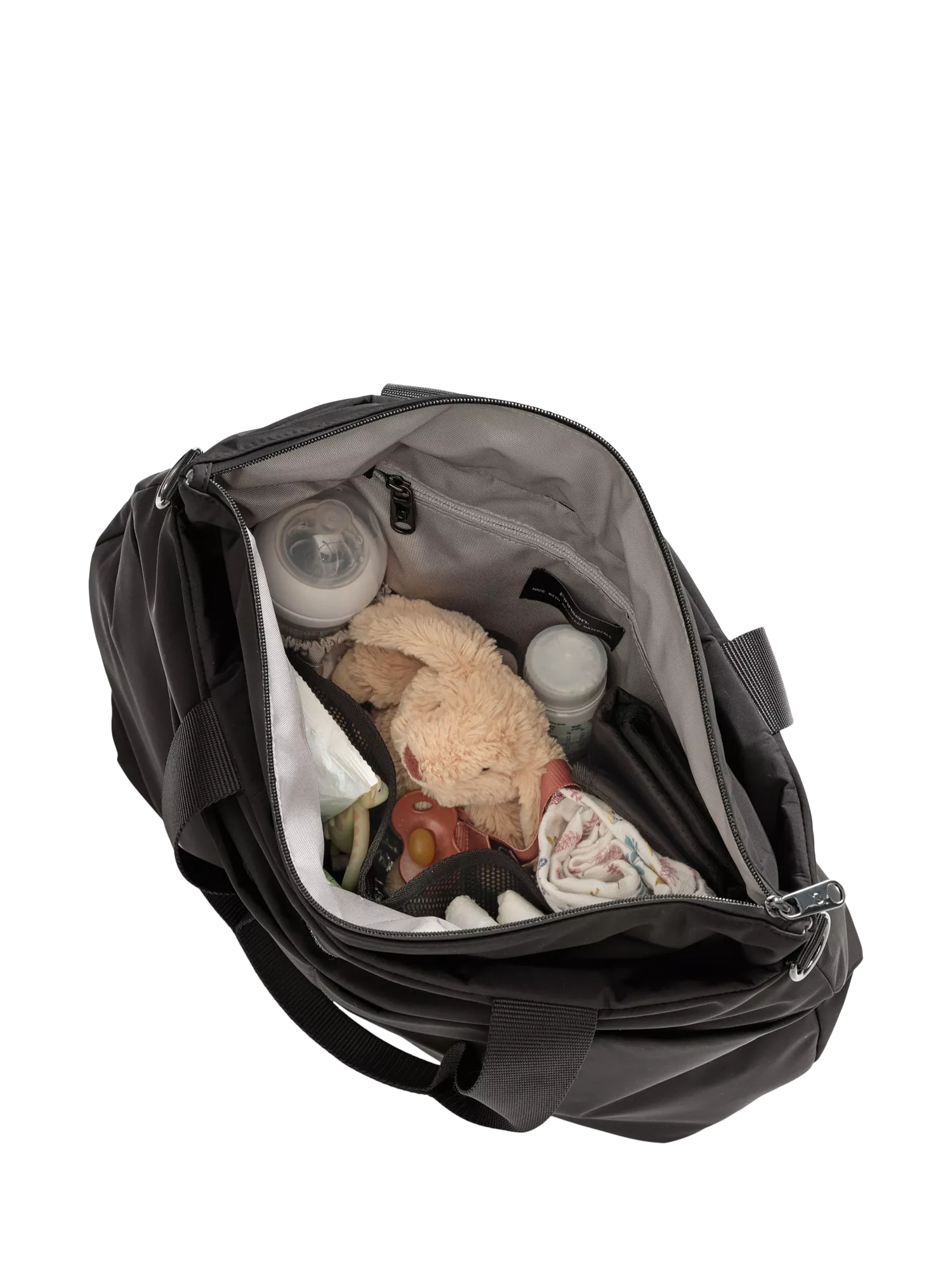 Finnsøn black tote changing bag, UK version