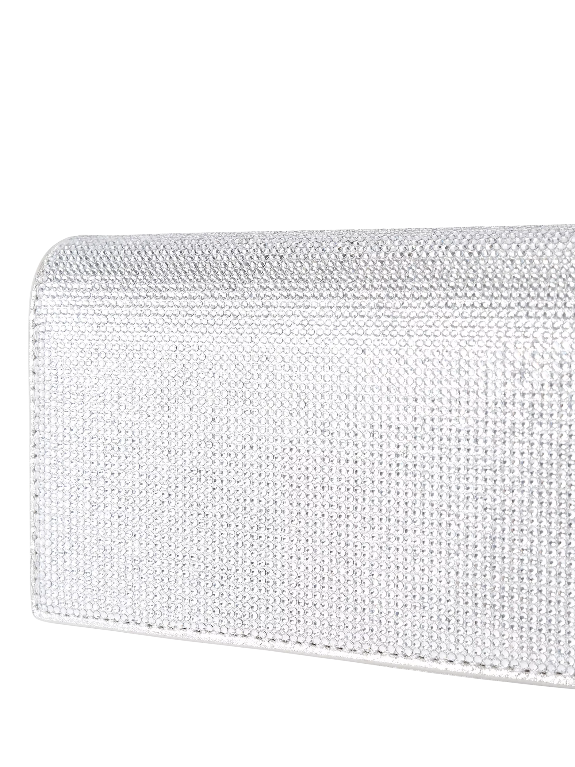 Kurt Geiger Baily clutch bag silver crystal embellishment - British product