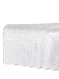 Kurt Geiger Baily clutch bag silver crystal embellishment - British product