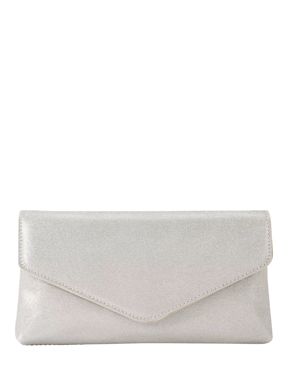 KG Kurt Geiger silver clutch bag, UK version