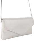 KG Kurt Geiger silver clutch bag, UK version
