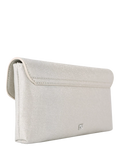 KG Kurt Geiger silver clutch bag, UK version