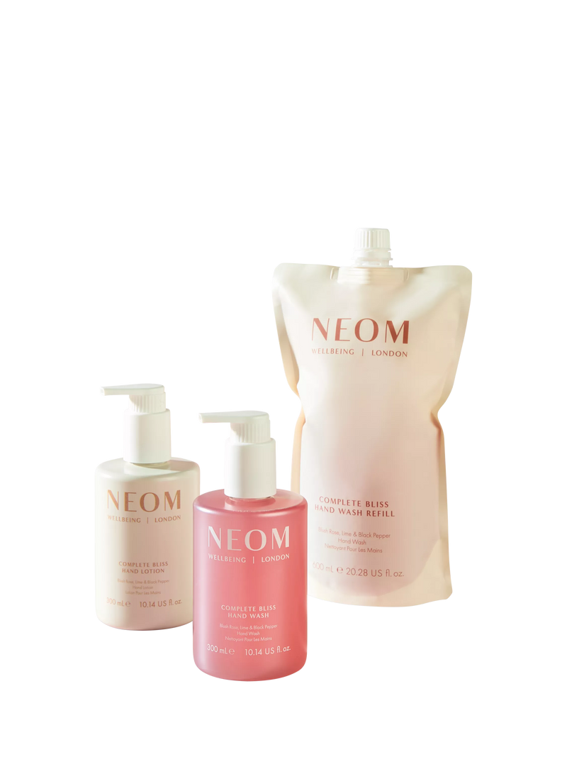 NEOM Wellbeing London Complete Bliss hand wash refill 600ml - British product