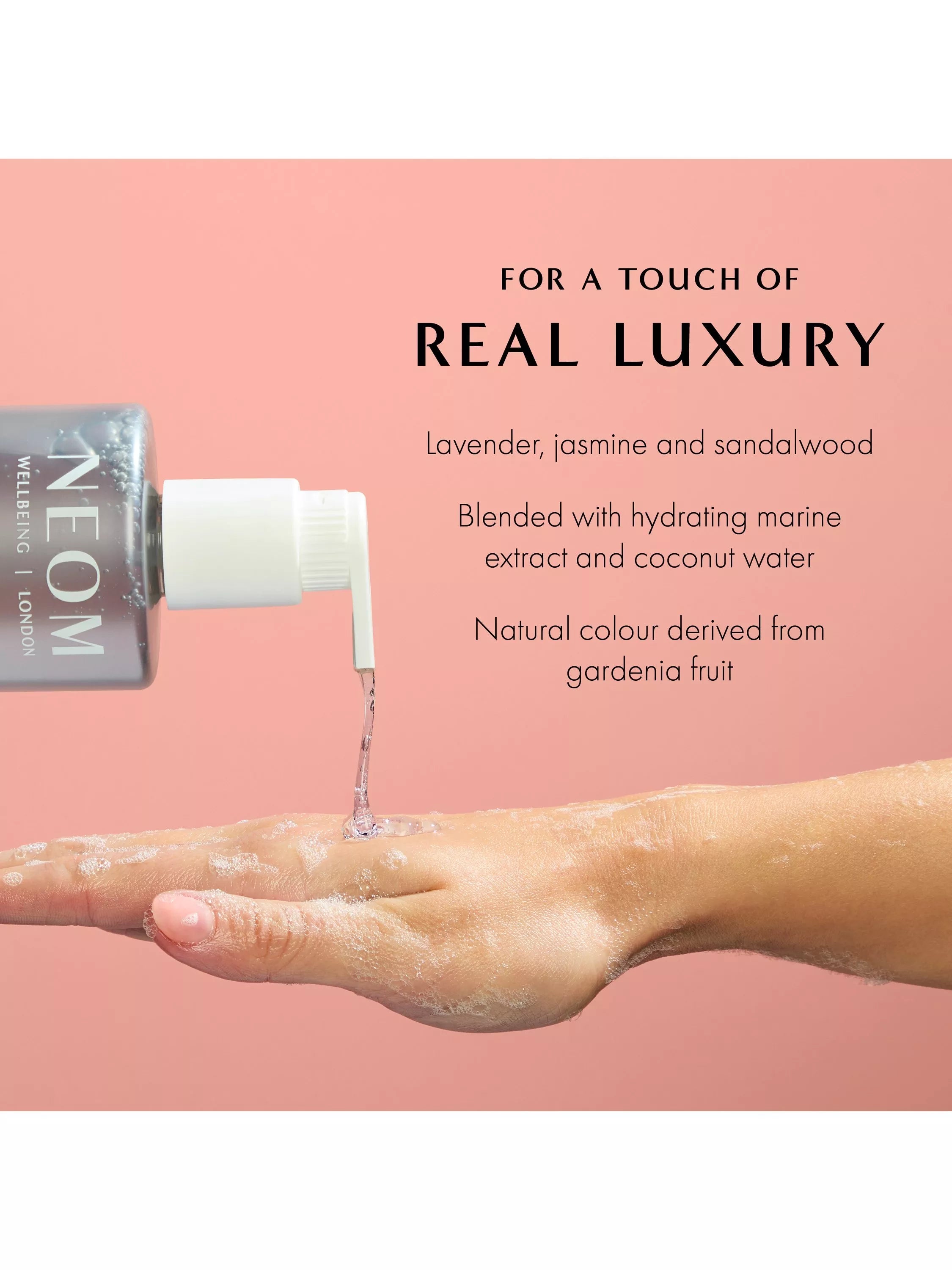 NEOM Wellbeing London hand wash refill 600ml (British brand)