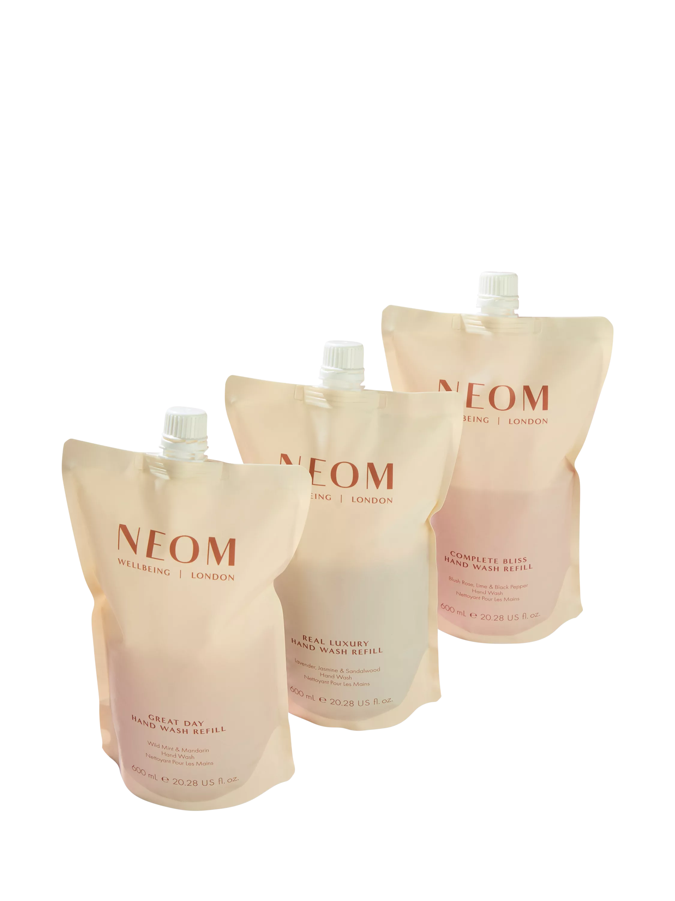 NEOM Wellbeing London hand wash refill 600ml (British brand)