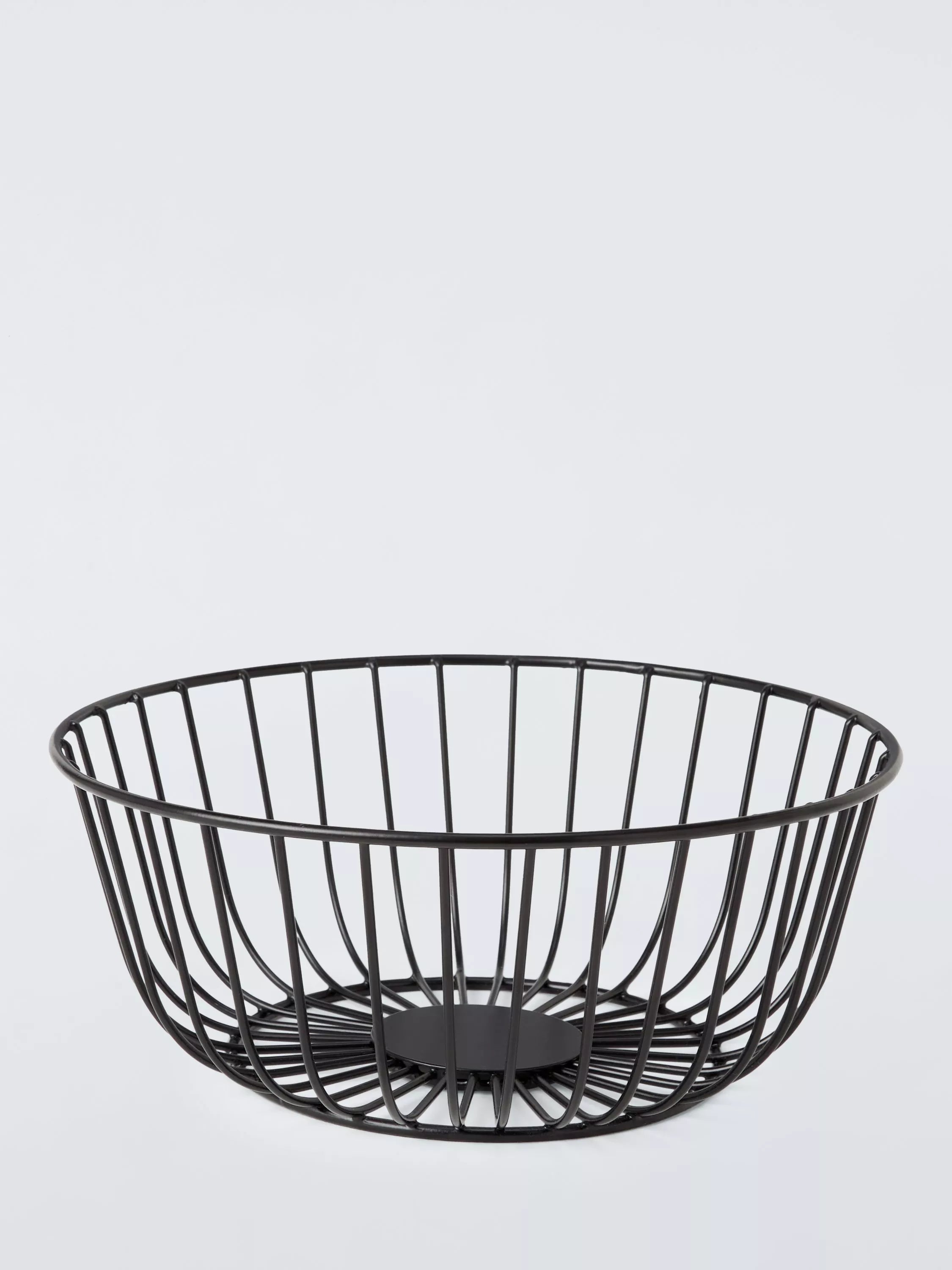 John Lewis round wire basket black 25.5cm - British product