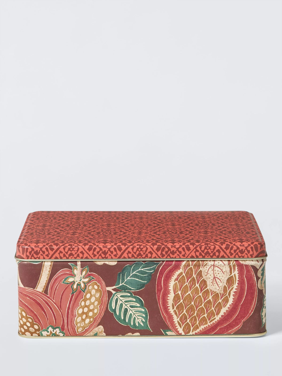 John Lewis x Sanderson deep rectangular storage tin 2.25L, UK version