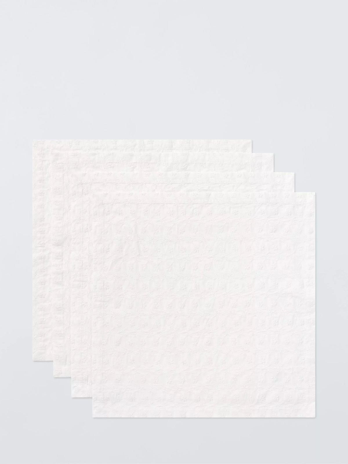 John Lewis bow embroidered cotton napkins set of 4, UK version