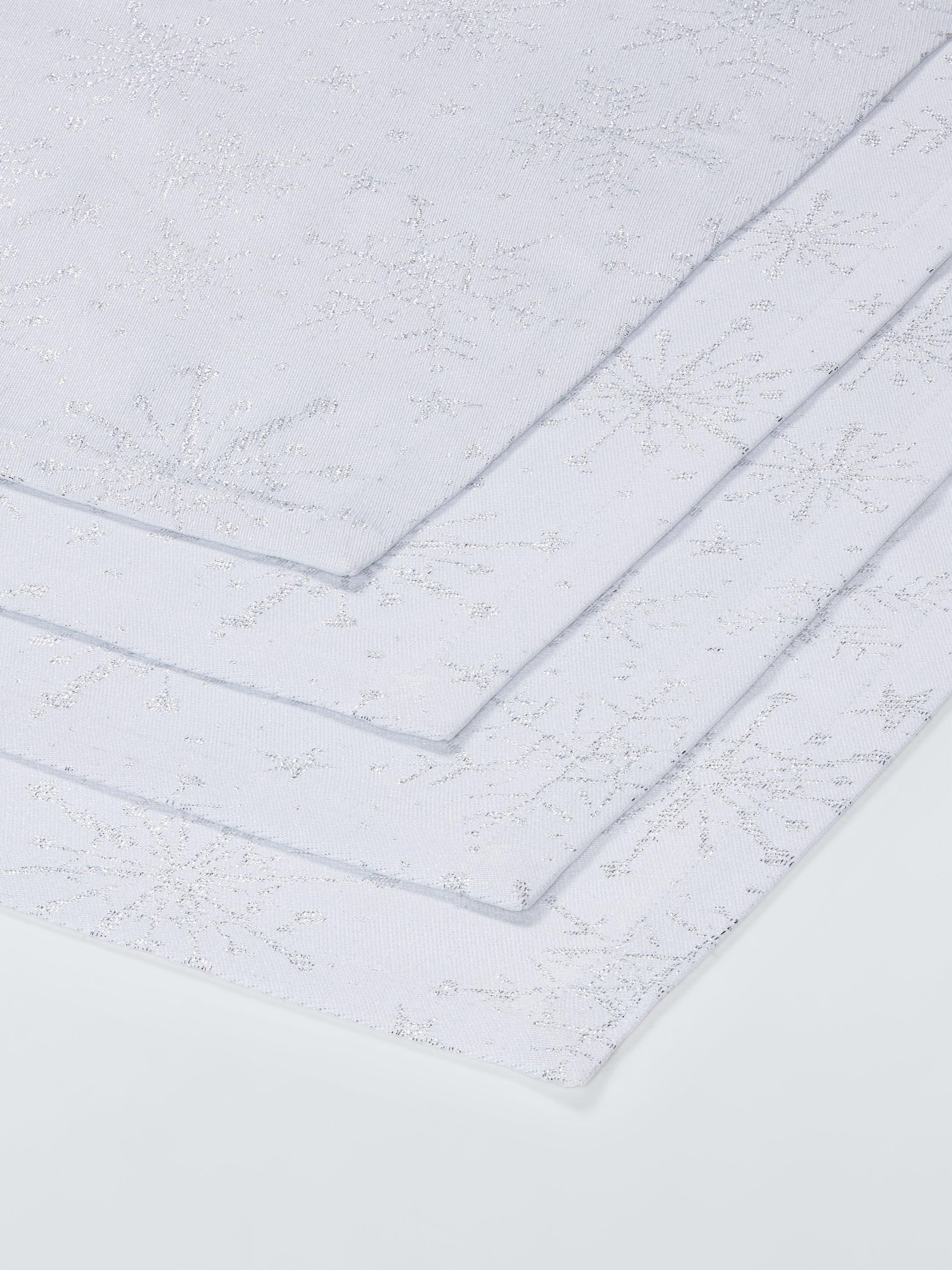 John Lewis snowflake jacquard napkins set of 4 (British brand)