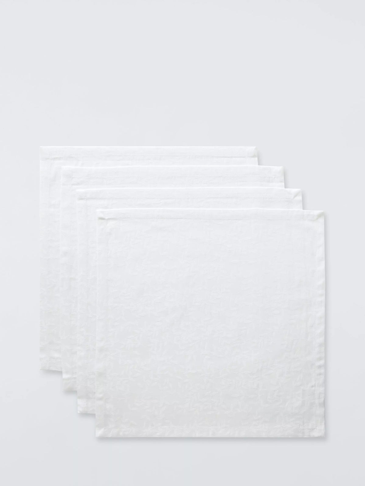John Lewis cotton napkins foliage jacquard set of 4 45x45 (British brand)