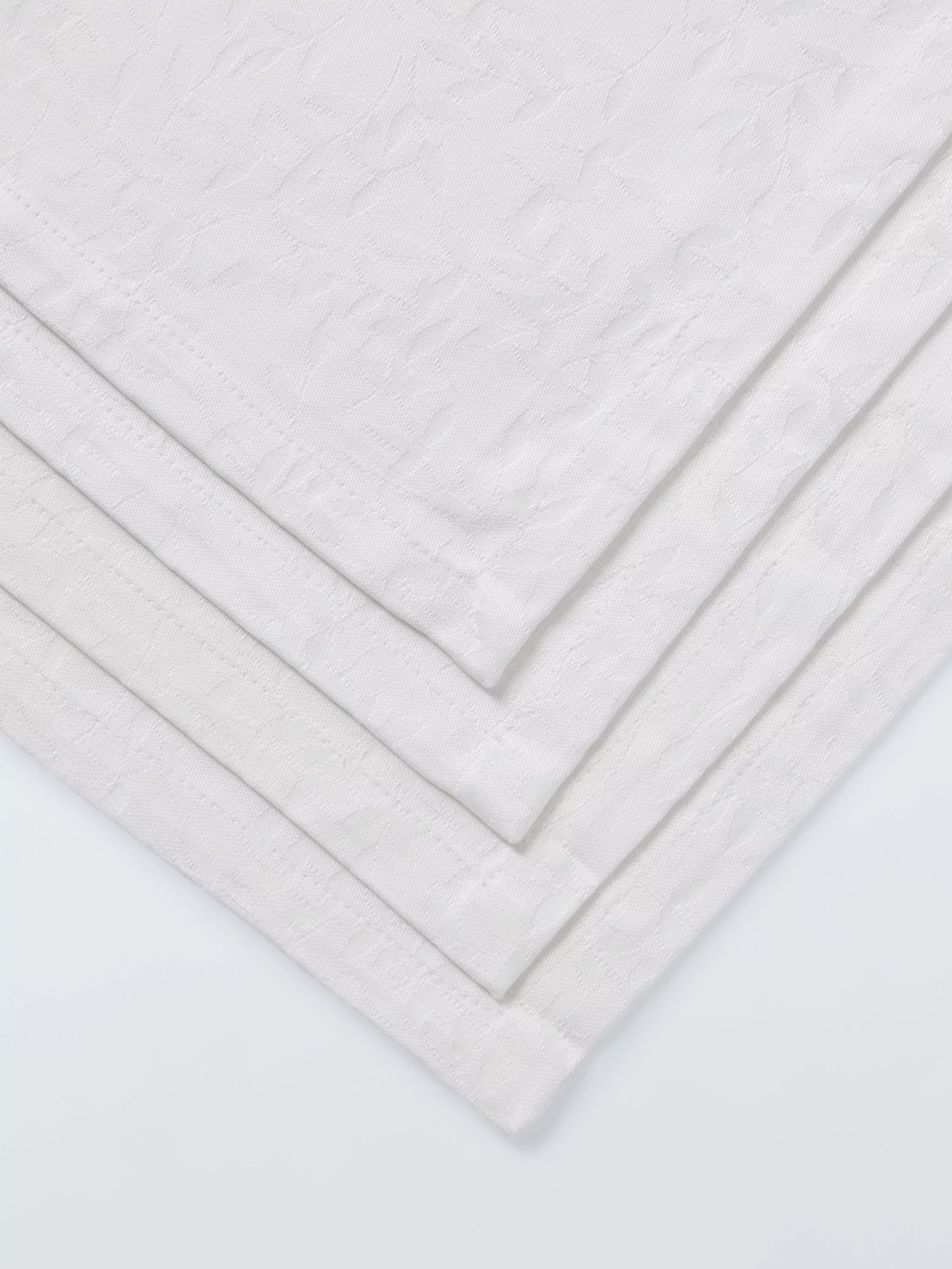 John Lewis cotton napkins foliage jacquard set of 4 45x45 (British brand)