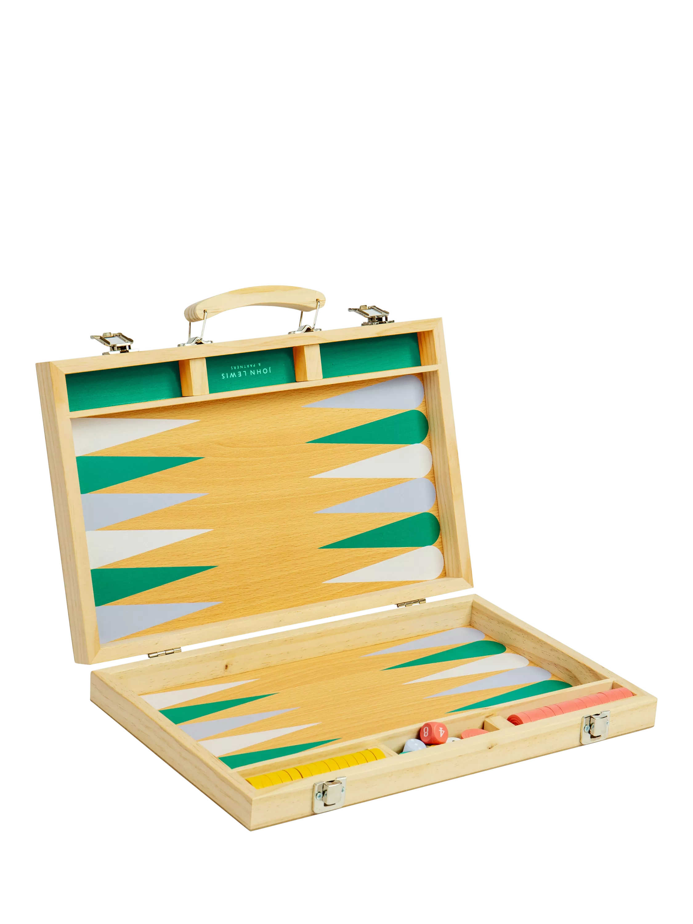 John Lewis Kids Wooden Backgammon Case - British product