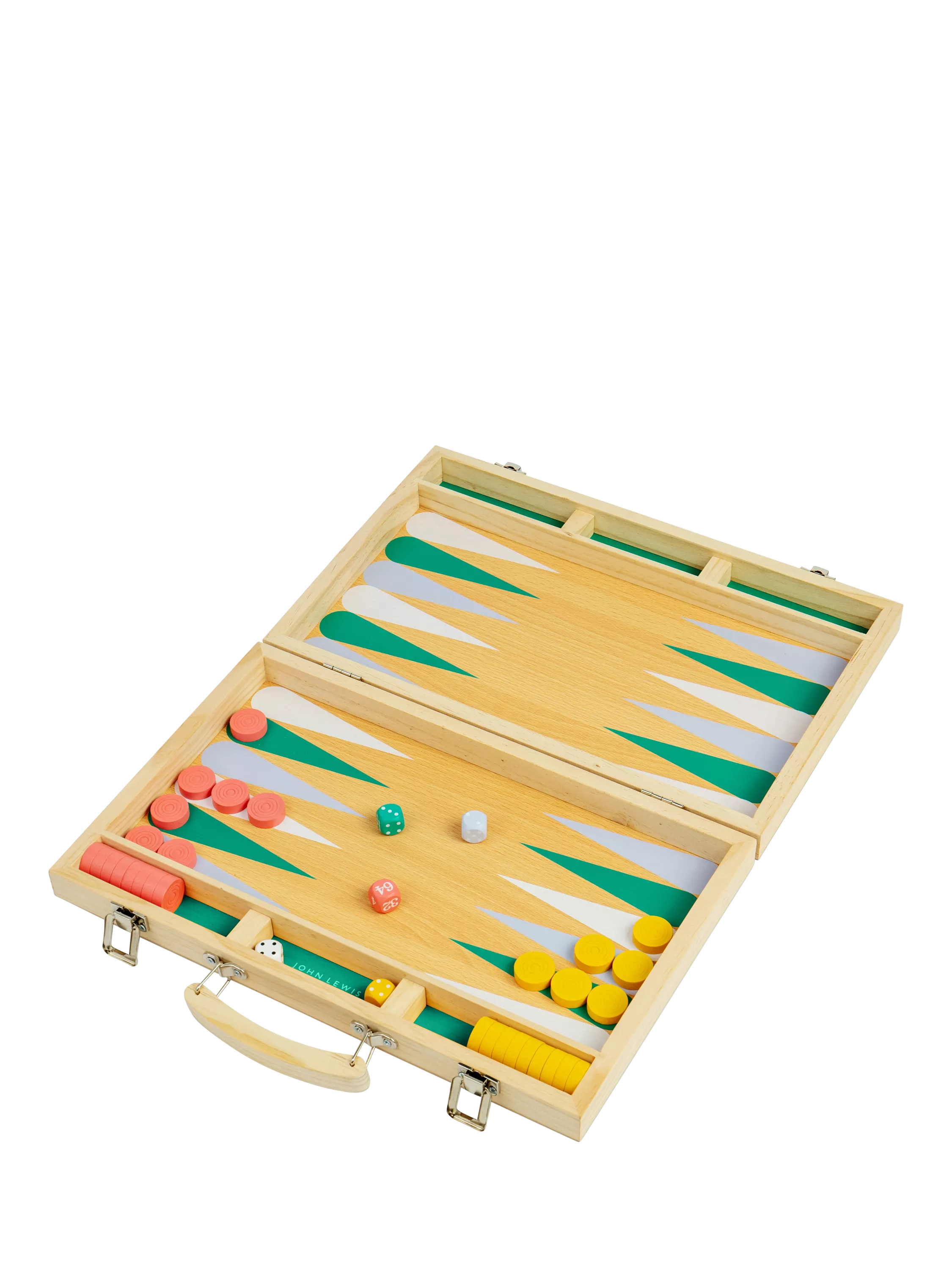 John Lewis Kids Wooden Backgammon Case - British product