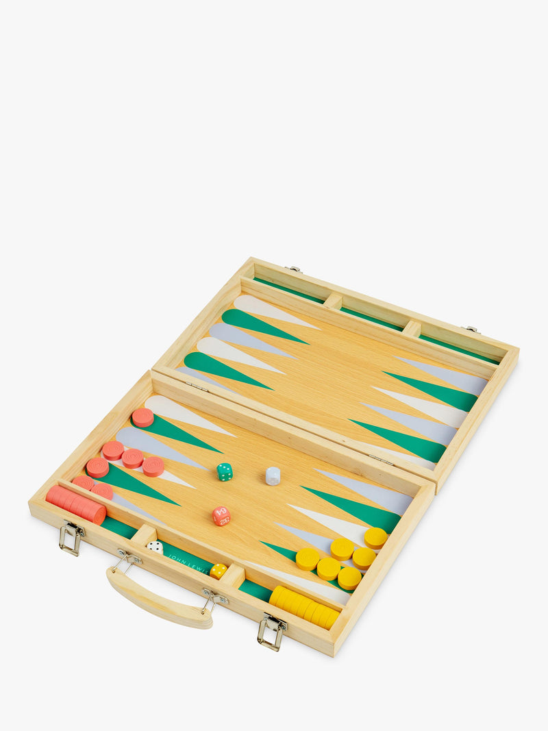 John Lewis Kids Wooden Backgammon Case - British product