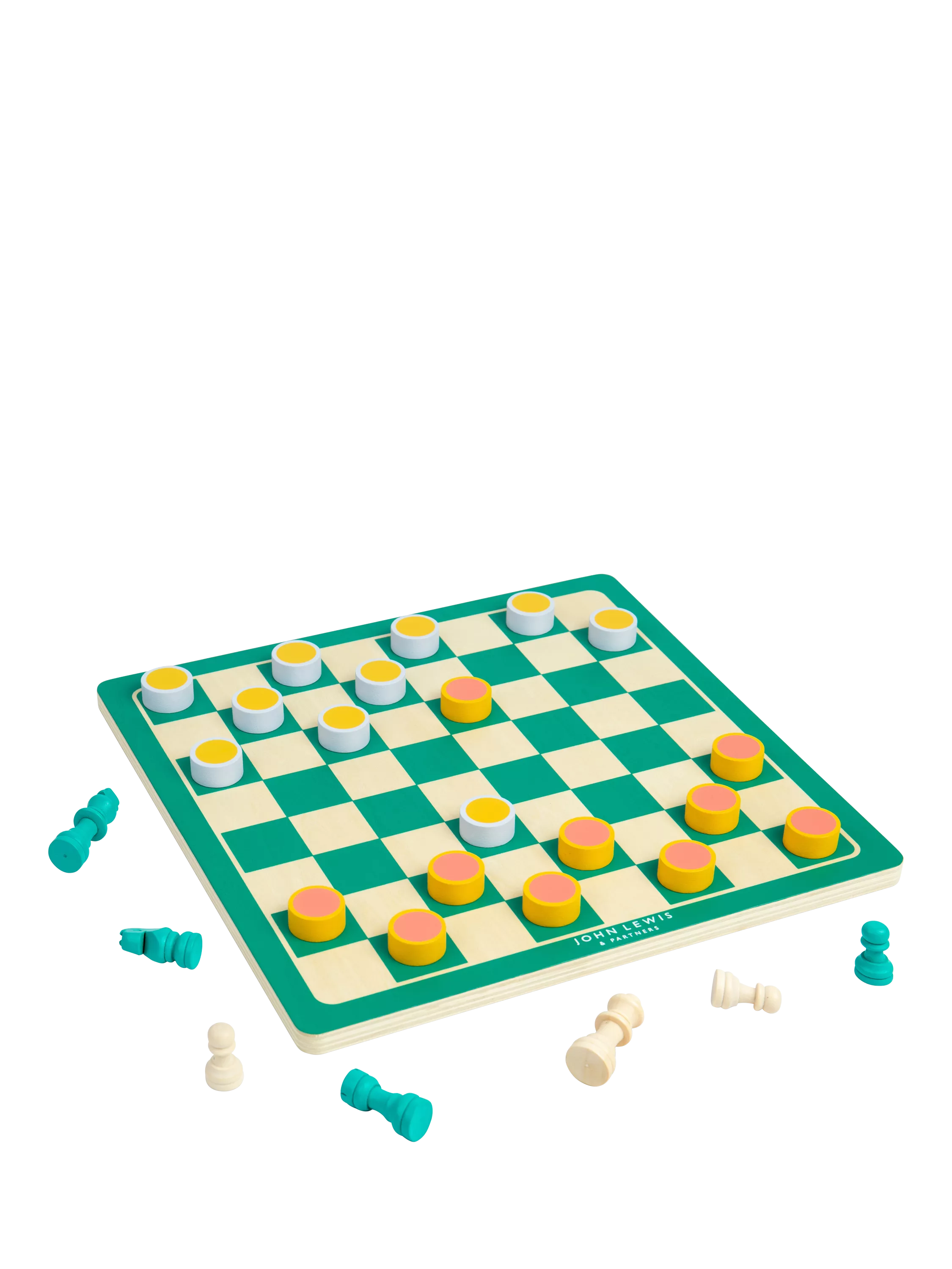 John Lewis chess and draughts set - British product