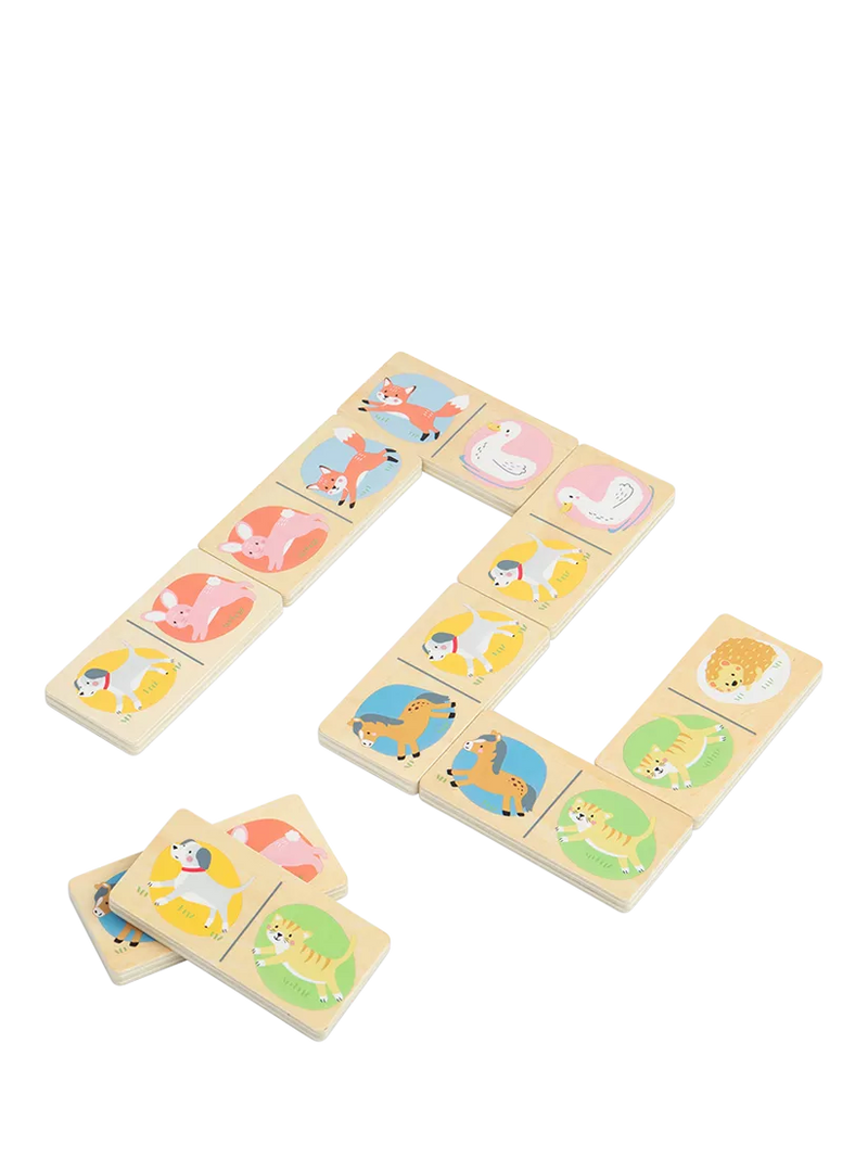 John Lewis farm animal wooden dominoes set (British brand)