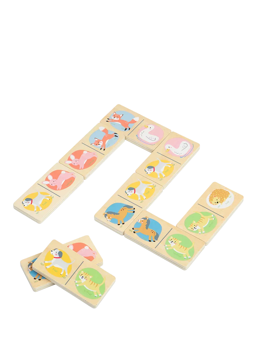 John Lewis farm animal wooden dominoes set (British brand)