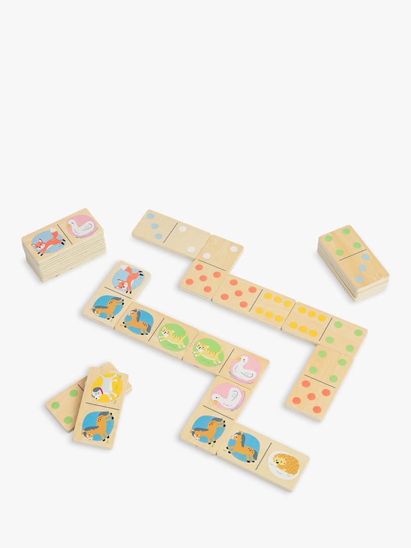 John Lewis farm animal wooden dominoes set (British brand)