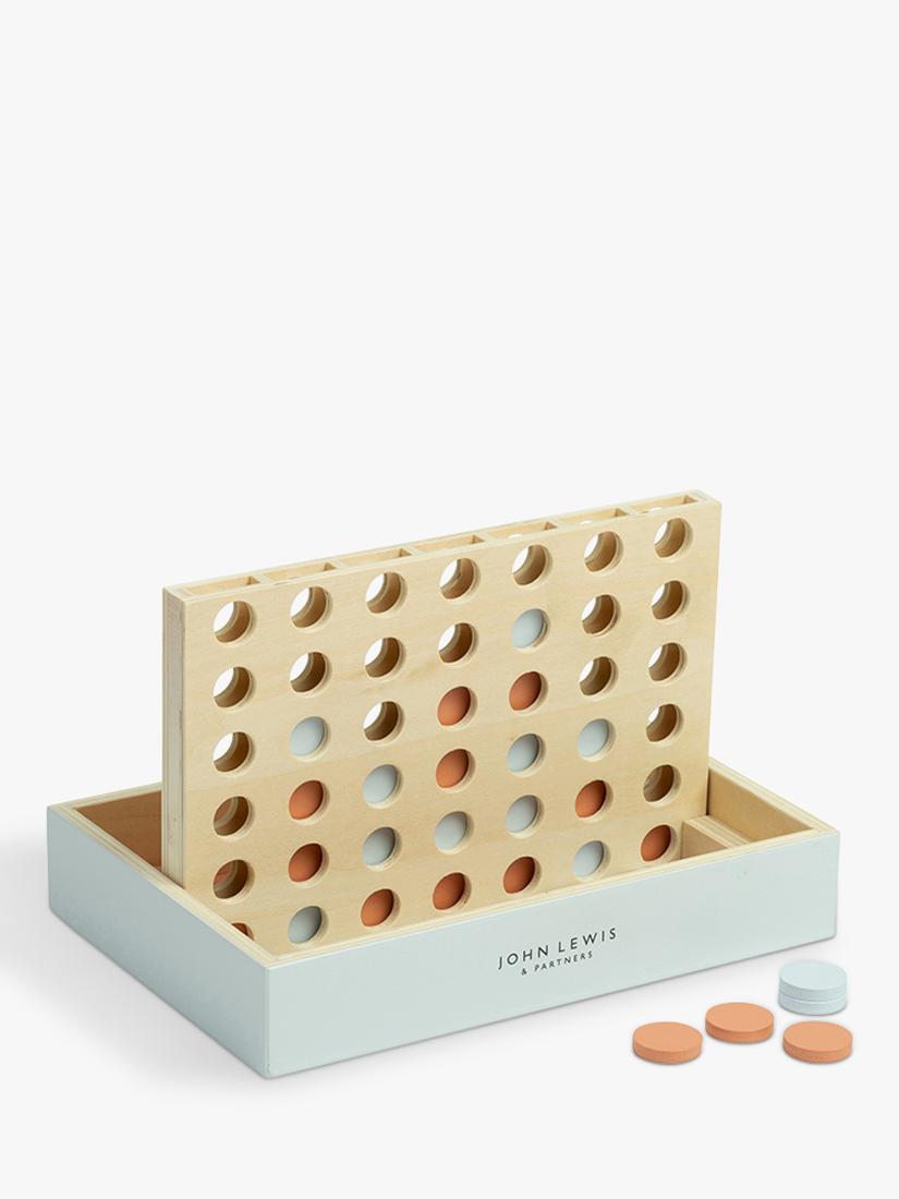 John Lewis wooden Four in a Row game, FSC certified, UK version