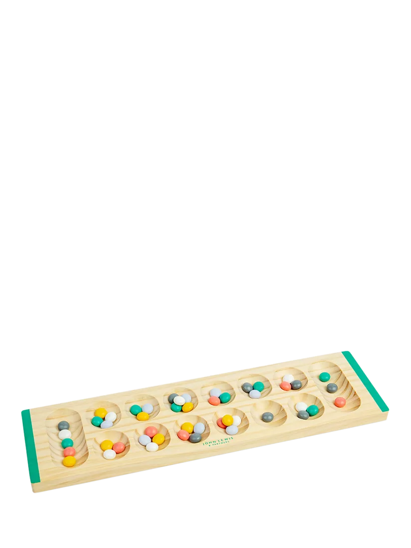 John Lewis wooden Mancala game for kids, imported from the UK