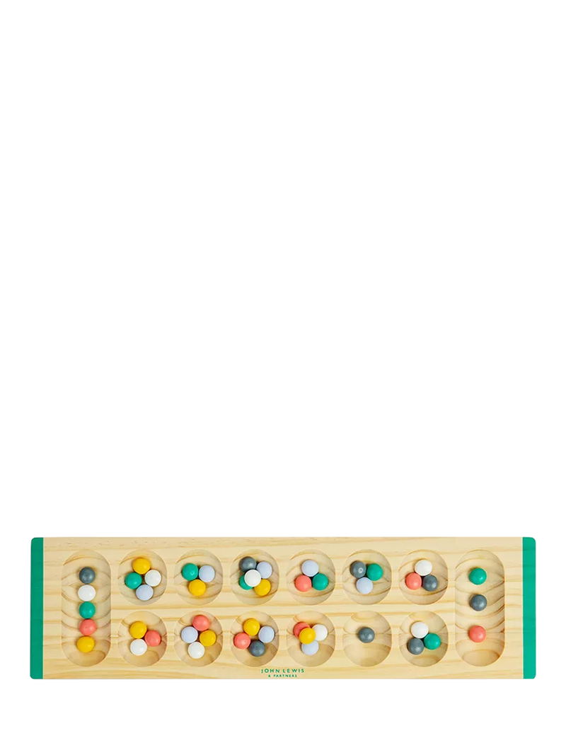 John Lewis wooden Mancala game for kids, imported from the UK