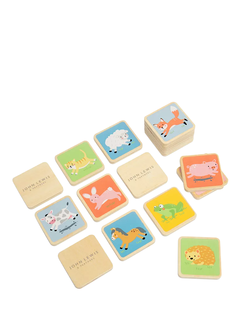 John Lewis kids wooden memory match game, UK version
