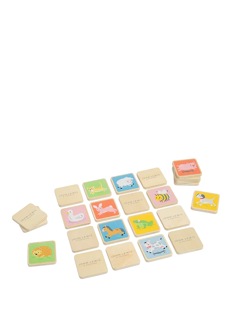 John Lewis kids wooden memory match game, UK version