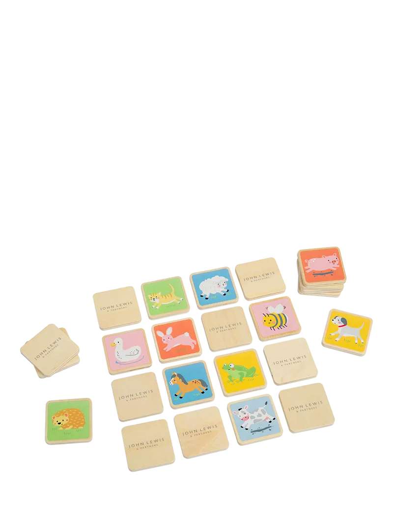 John Lewis kids wooden memory match game, UK version