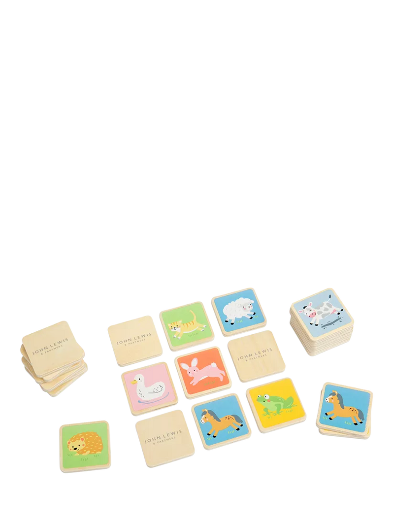 John Lewis kids wooden memory match game, UK version
