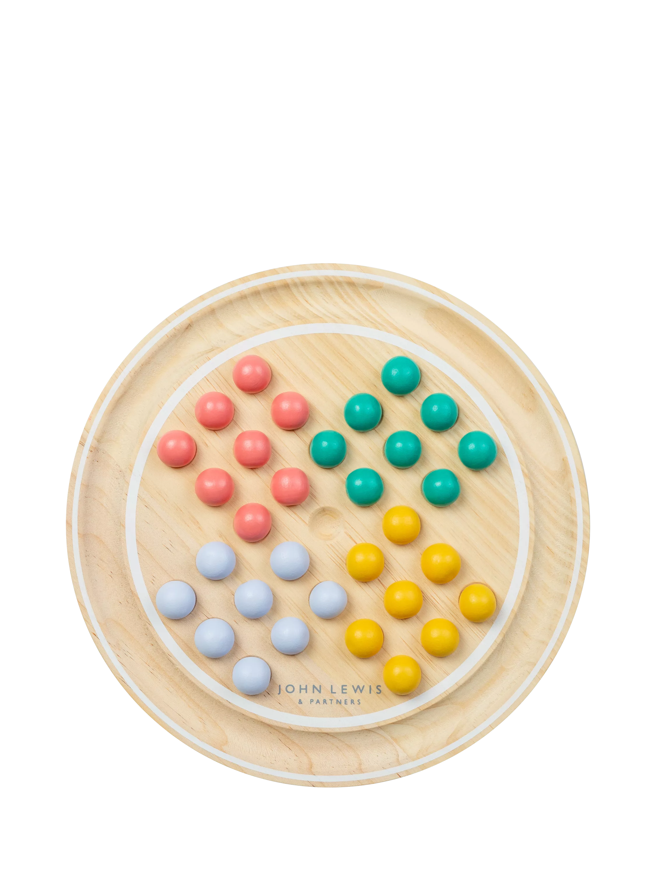 John Lewis wooden solitaire game FSC-certified pine wood, imported from the UK