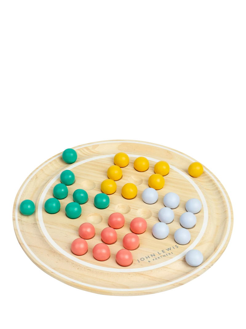 John Lewis wooden solitaire game FSC-certified pine wood, imported from the UK