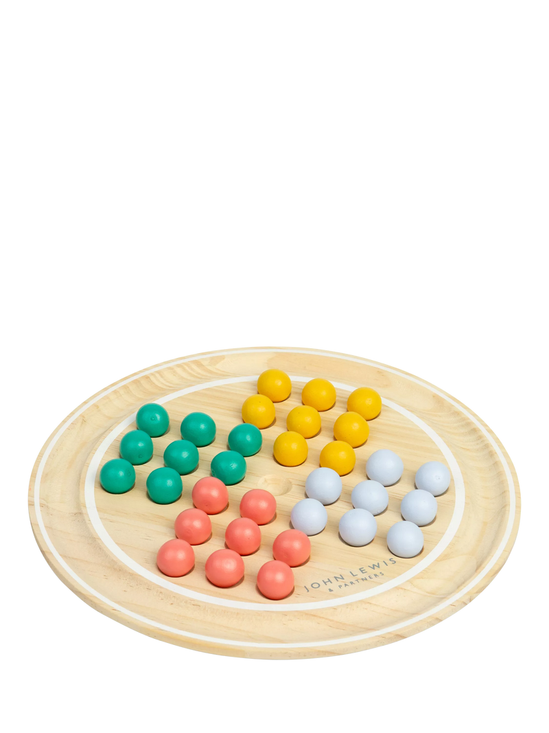 John Lewis wooden solitaire game FSC-certified pine wood, imported from the UK