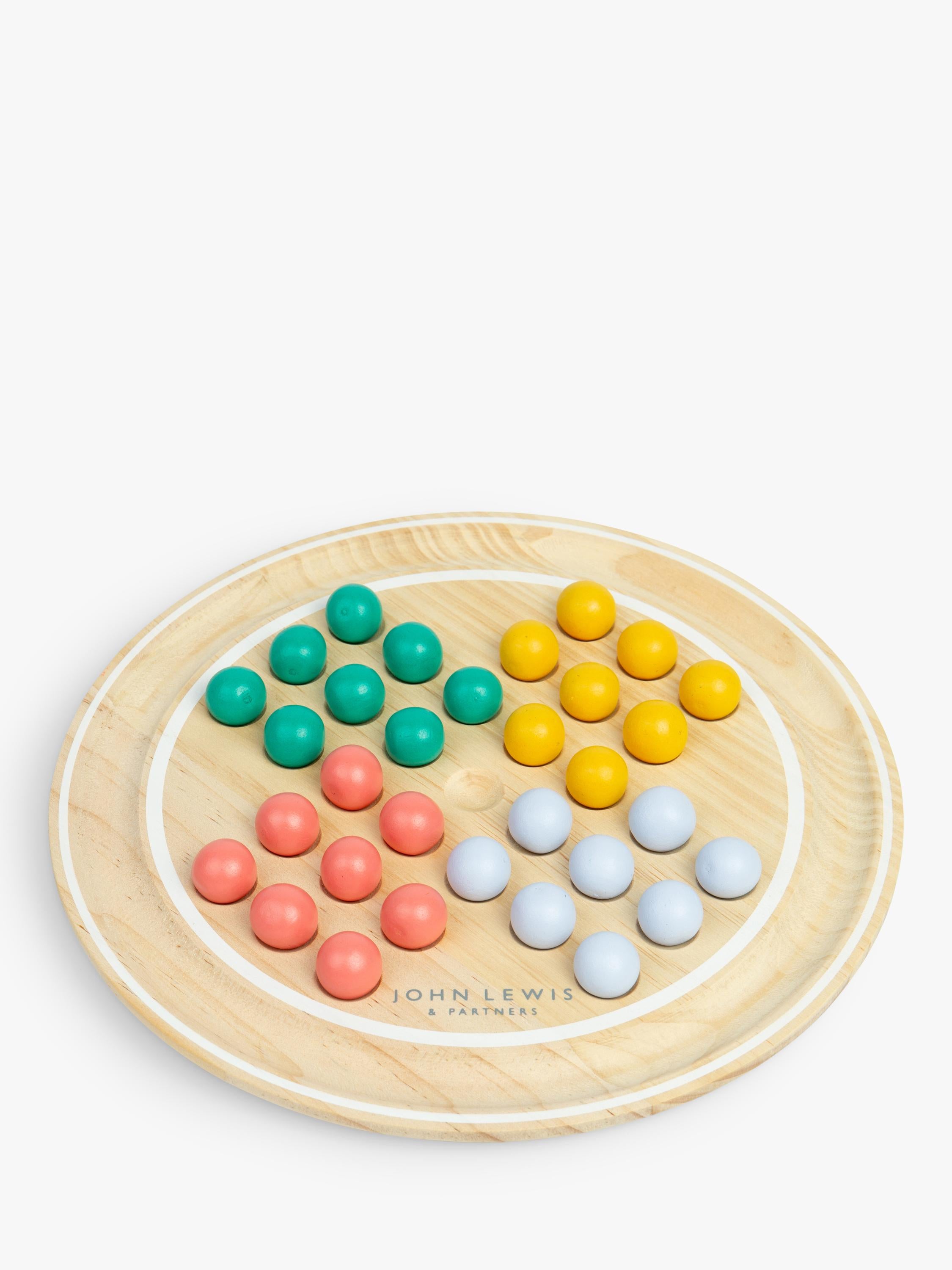 John Lewis wooden solitaire game FSC-certified pine wood, imported from the UK