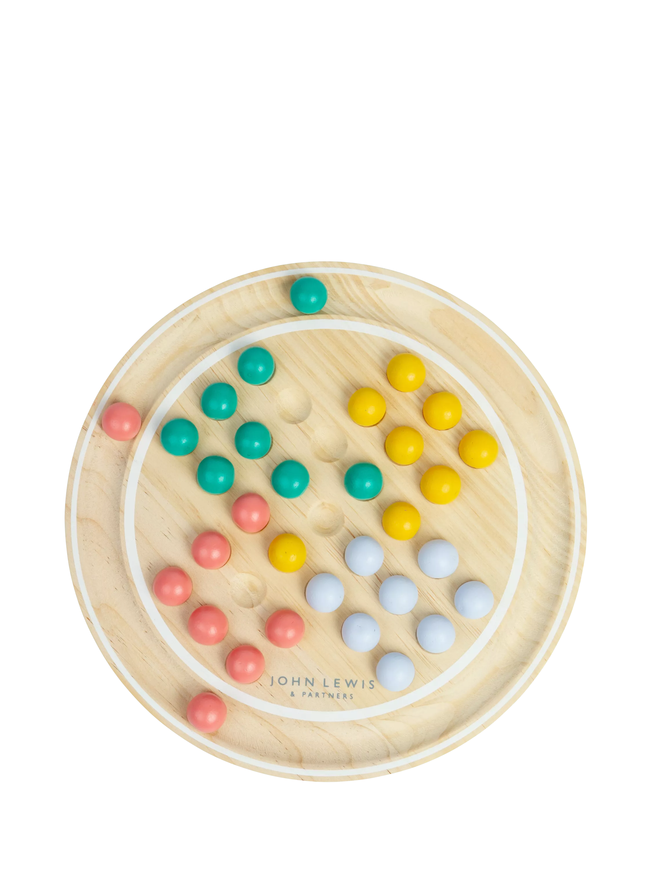 John Lewis wooden solitaire game FSC-certified pine wood, imported from the UK