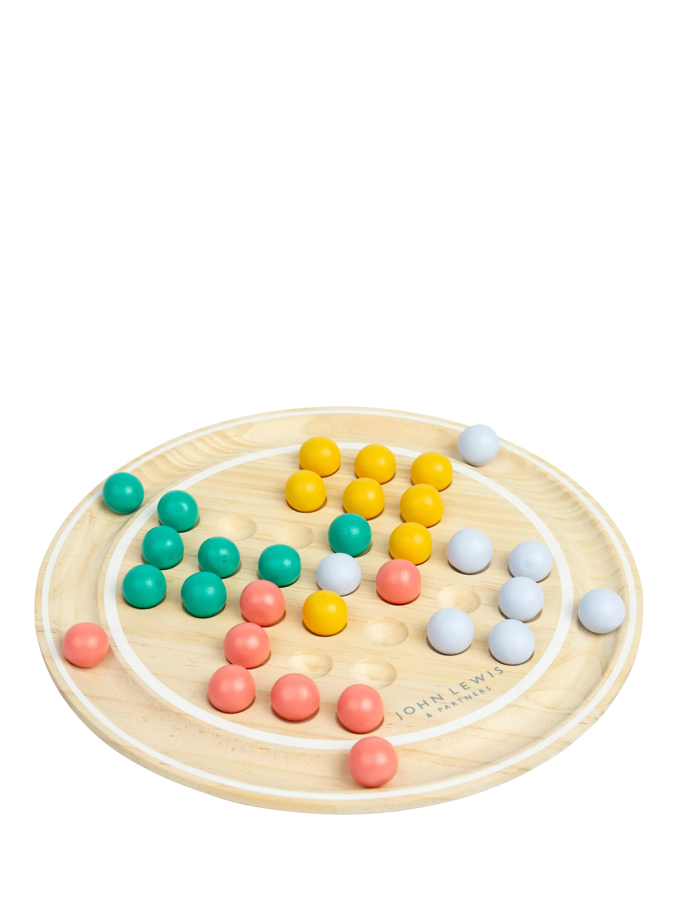 John Lewis wooden solitaire game FSC-certified pine wood, imported from the UK